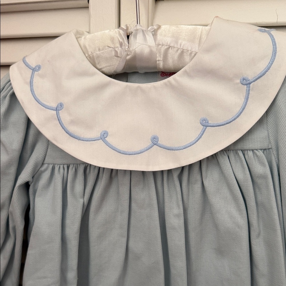 NWT Blue Long-Sleeve corduroy Kids Dress